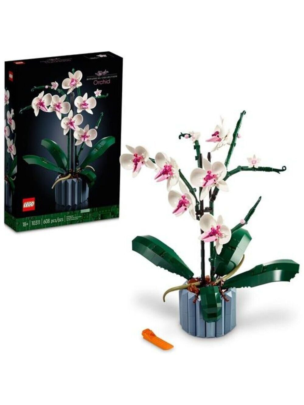 LEGO Botanicals Orchid Set Artificial Indoor Flowers Home Decor Adult Gift 10311